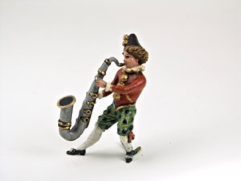 TEMPORARILY OUT OF STOCK - Vienna Bronze 'Man playing the Saxophone' Miniature Figure 