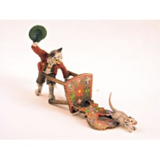 Vienna Bronze Cat Chair Mouse Miniature Figure 