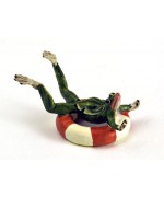 TEMPORARILY OUT OF STOCK <BR><BR>  Vienna Bronze 'Frog with Life-belt' 