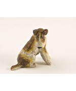 Vienna Bronze Sitting Airdale Terrier