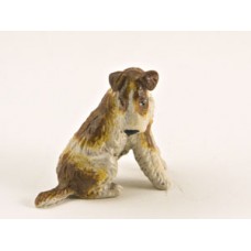 Vienna Bronze Sitting Airdale Terrier