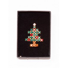 Swarovski Christmas Tree Pin