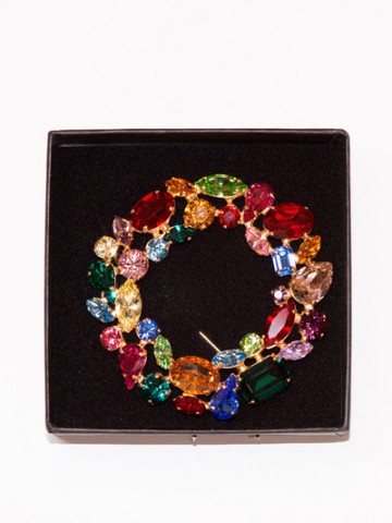 TEMPORARILY OUT OF STOCK - Swarovski Abstract Wreath Brooch
