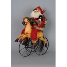 TEMPORARILY OUT OF STOCK Karen Didion Santa Claus on Vintage Horse Trike 