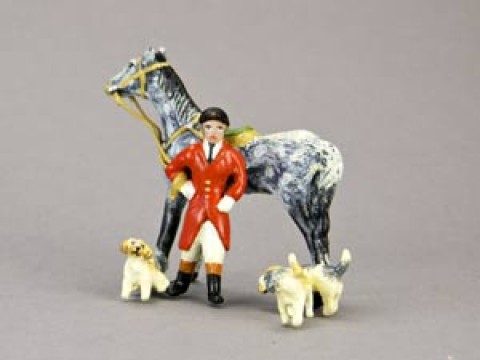 TEMPORARILY OUT OF STOCK - Vienna Bronze Fox Hunter with his Hounds