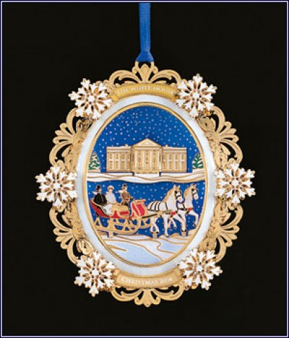 The White House Historical Christmas Ornament Rutherford B. Hayes - 2004