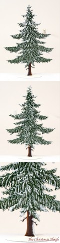 Winter Pine Tree  Standing Pewter Wilhelm Schweizer