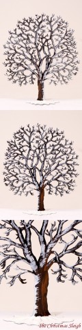 Winter Chestnut Tree Standing Pewter Wilhelm Schweizer - TEMPORARILY OUT OF STOCK