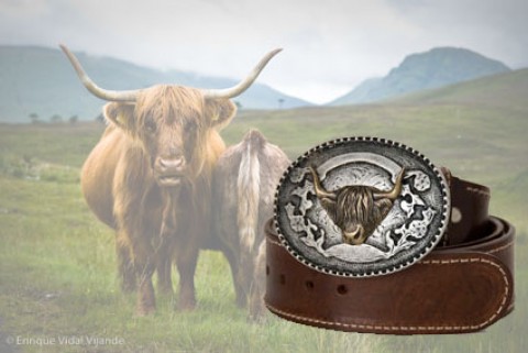 TEMPORARILY OUT OF STOCK - Scottish Highland  'Leather Belt' 