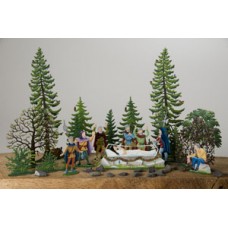 TEMPORARILY OUT OF STOCK - Wilhelm Schweizer Fairytale Pewter Snow White and the Seven Dwarves Set 