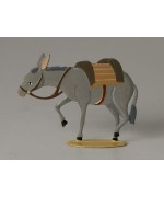 Schmaedl-Krippe Esel / Donkey' Standing Pewter Wilhelm Schweizer 