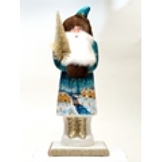Ino Schaller Paper Machee Santa 'Large in Blue' - TEMPORARLLY OUT OF STOCI