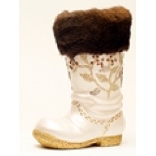 TEMPORARILY OUT OF STOCK - Ino Schaller Paper Machee Small Santa Boot