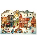 Old German Paper Advent  Calendar  
