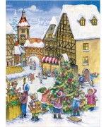 Old German Paper Advent Calendar 