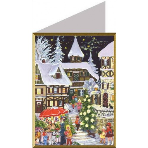 3D-Weihnachtskarte/Christmas-Card-Original USA-AUFSTELLKARTE-NEU R3-3-15 