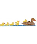 Duck Family Standing Pewter Wilhelm Schweizer 