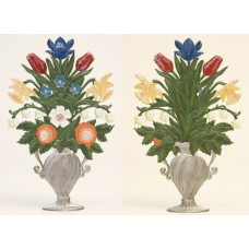Flower Arrangement in Standing Vase Flower Pot Standing Pewter Wilhelm Schweizer 