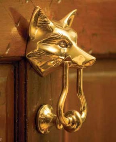 Jefferson Brass Fox Door Knocker - FD