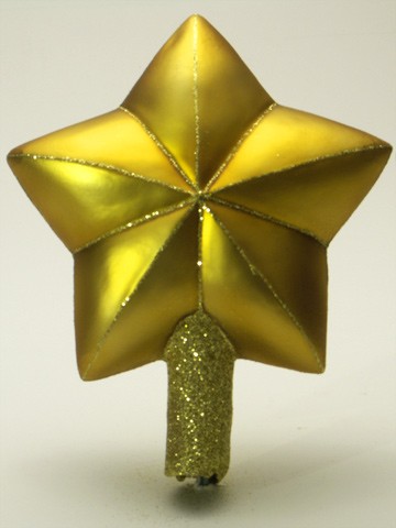 Mouth Blown Glass Ornament 'Gold Star Tree topper' - TEMPORARILY OUT OF STOCK
