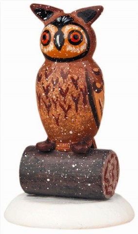 'Eule' (Owl) Original HUBRIG Wooden Figuren