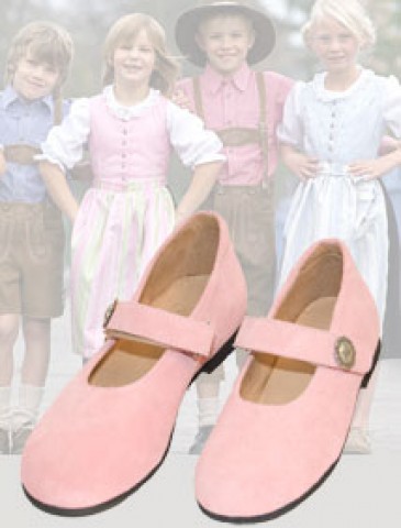 dirndl + bua Girl's Pink Shoe