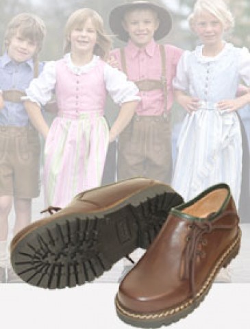 dirndl + bua Kids Rich Leather Trachten Shoe