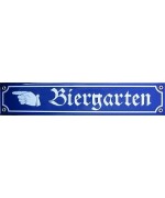 Biergarten  Decorative Enamel Sign 