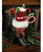 Mouse in Christmas Boot - TEMPORARILY OUT OF STOCK