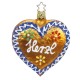 Inge-Glas Ornament Herzl Gingerbread Heart