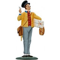 Postman - Postbote Carl Spitzweg Standing Pewter Wilhelm Schweizer 