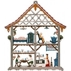 Bavarian House Window Wall Hanging Wilhelm Schweizer 