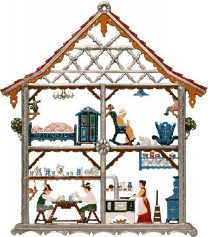 Bavarian House Window Wall Hanging Wilhelm Schweizer 