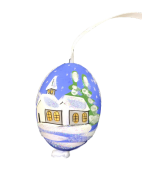 Christmas and Easter Egg - Blue Church - TEMPORARILY OUT OF STOCK
