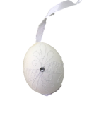 Christmas and Easter Egg - White Egg with Hole