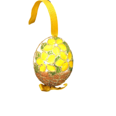 Christmas and Easter Egg - Yellow Brown Basket - TEMPORARILY OUT OF STOCK
