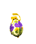 TEMPORARILY OUT OF STOCK - Christmas and Easter Egg - Purple Pansy