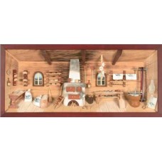 German wooden 3D-picture box-Diorama Bakery Painted - TEMPORARILY OUT OF STOCK