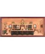 German wooden 3D-picture box-Diorama Pharmacy