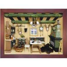 German wooden 3D-picture box-Diorama Hunter - TEMPORARILY OUT OF STOCK