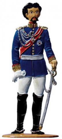 Ludwig II Koenig von Bayern Standing Pewter Wilhelm Schweizer 