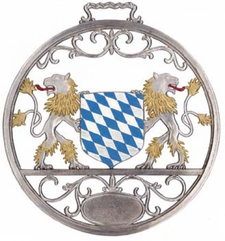 Bayerisches Wappen Window Wall Hanging Wilhelm Schweizer 