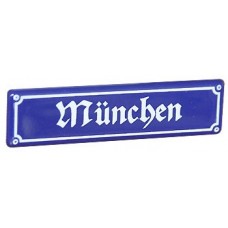 TEMPORARILY OUT OF STOCK - Muenchen - Munich Decorative Enamel Sign 