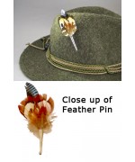 German Feather ' Hat Pin ' 