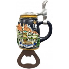 Hofbrauhaus Beer Bottle Opener Magnet - TEMPORARILY OUT OF STOCK