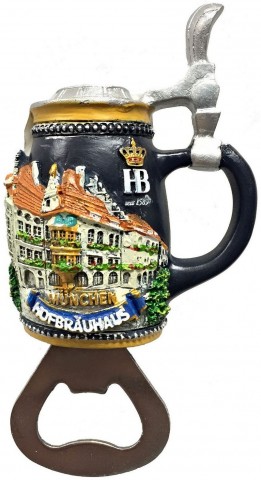 Hofbrauhaus Beer Bottle Opener Magnet - TEMPORARILY OUT OF STOCK