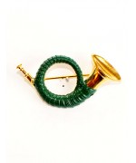 German Hatpin Hunt horn Jagdhorn - TEMPORARILY OUT OF STOCK