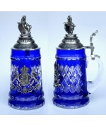 Blue Lord of Crystal OKTOBERFEST 0.5 L. Beer Stein - TEMPORARILY OUT OF STOCK