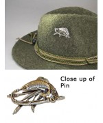 German Fish Hat Pin