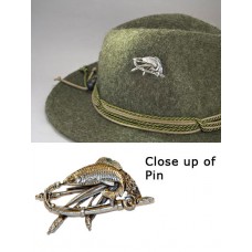German Fish Hat Pin